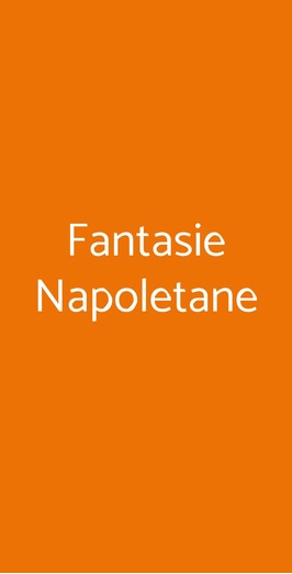 Fantasie Napoletane, Roma