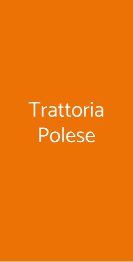 Trattoria Polese, Roma