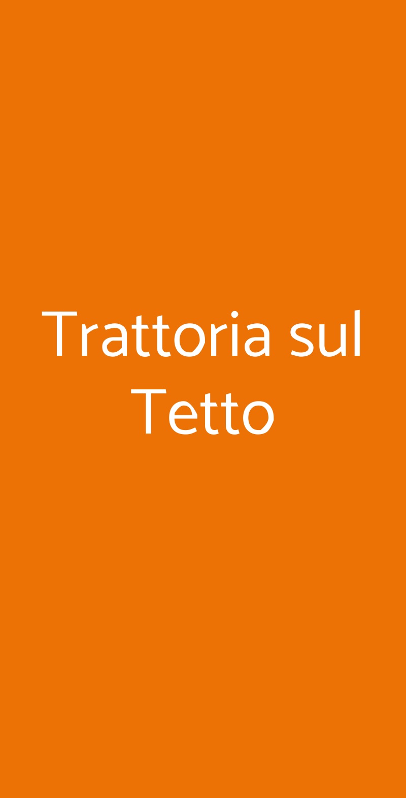 Trattoria Sul Tetto, Roma