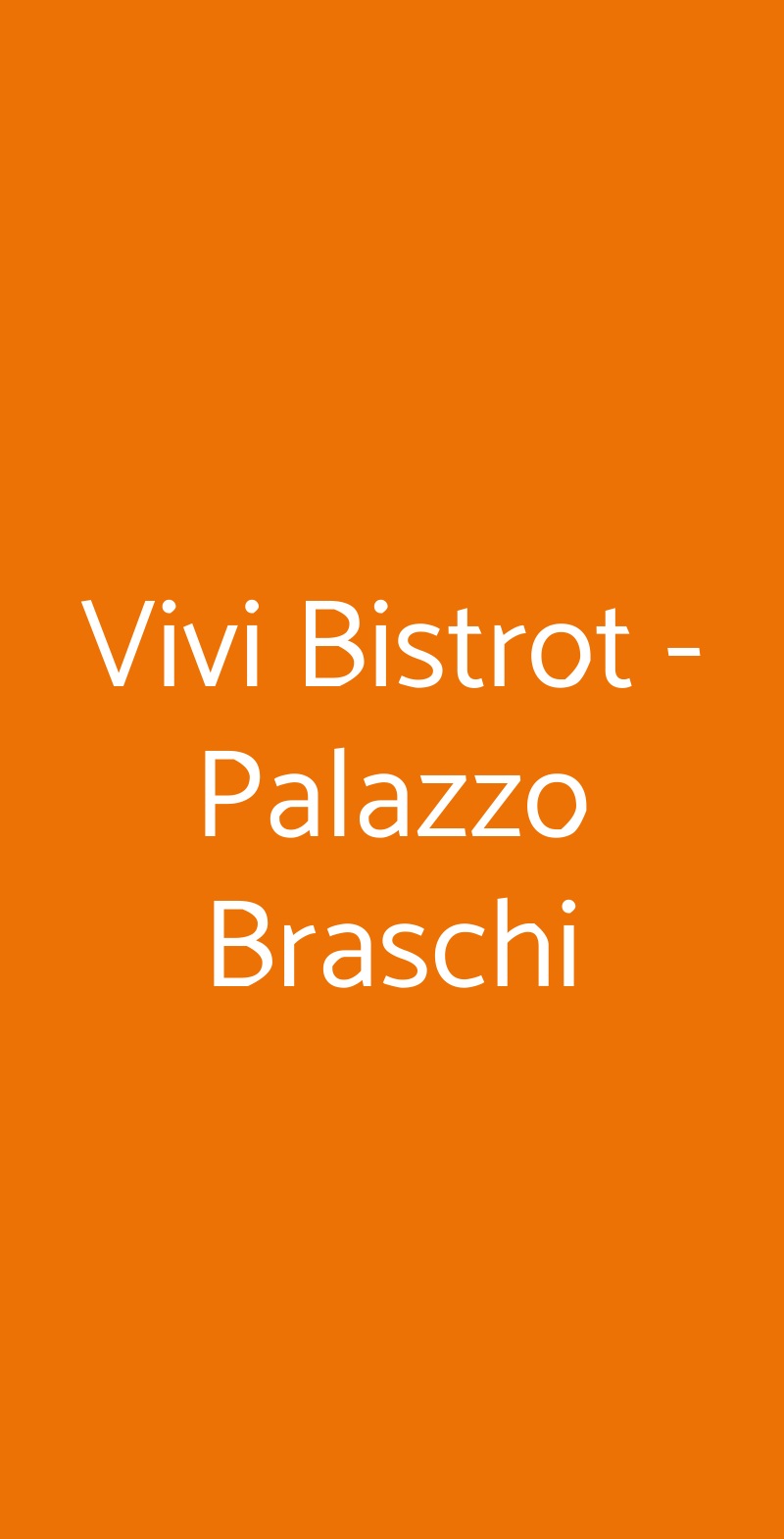 Vivi Bistrot - Palazzo Braschi Roma menù 1 pagina