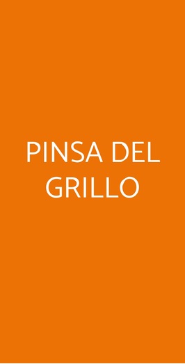 Pinsa Del Grillo, Roma