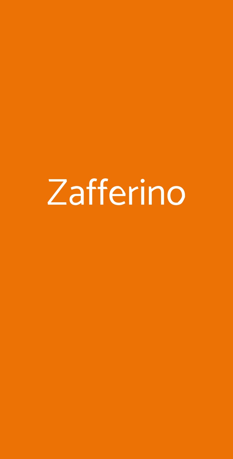 Zafferino Roma menù 1 pagina