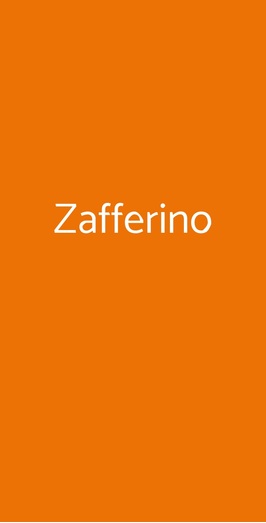 Zafferino, Roma