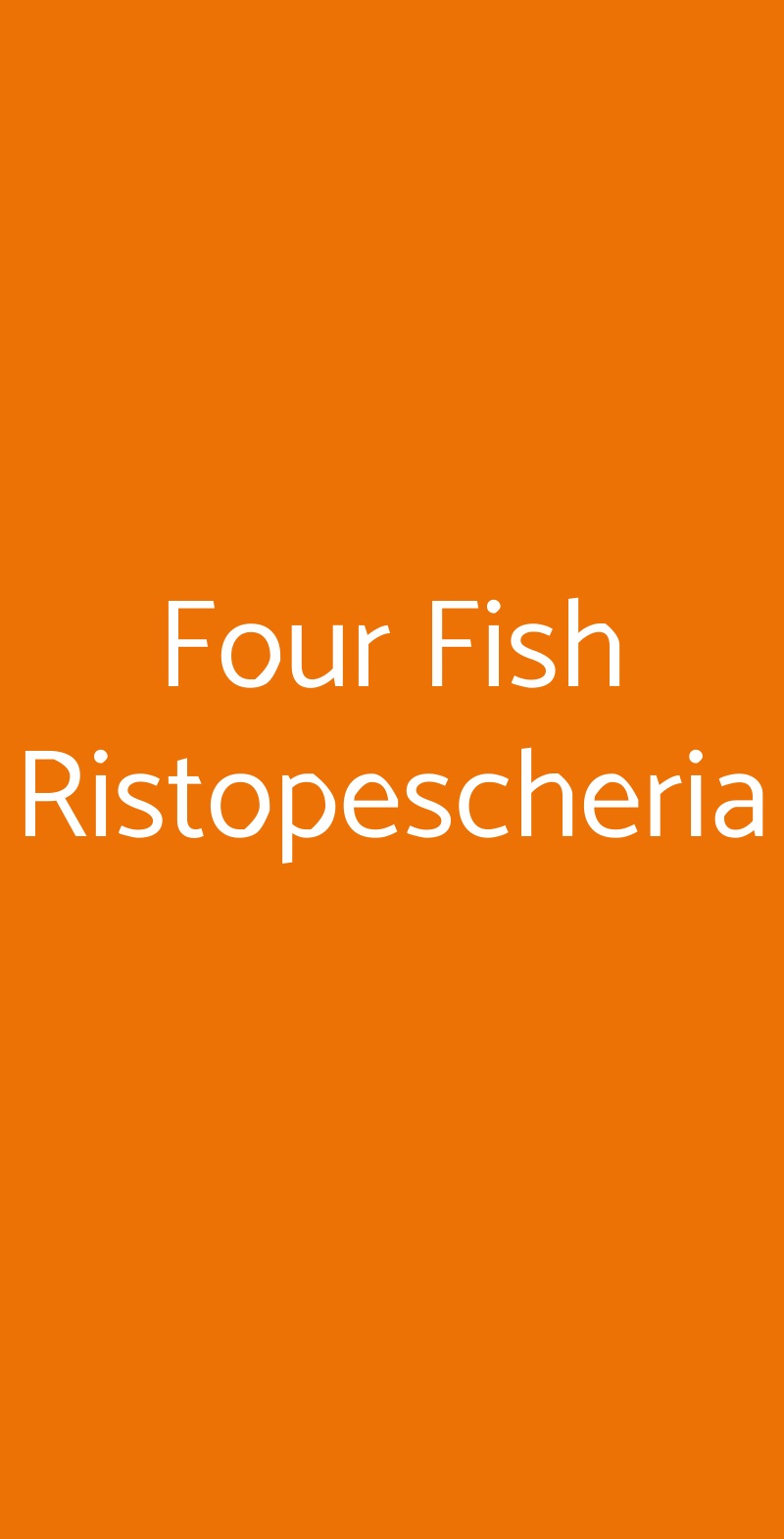 Four Fish Ristopescheria Roma menù 1 pagina