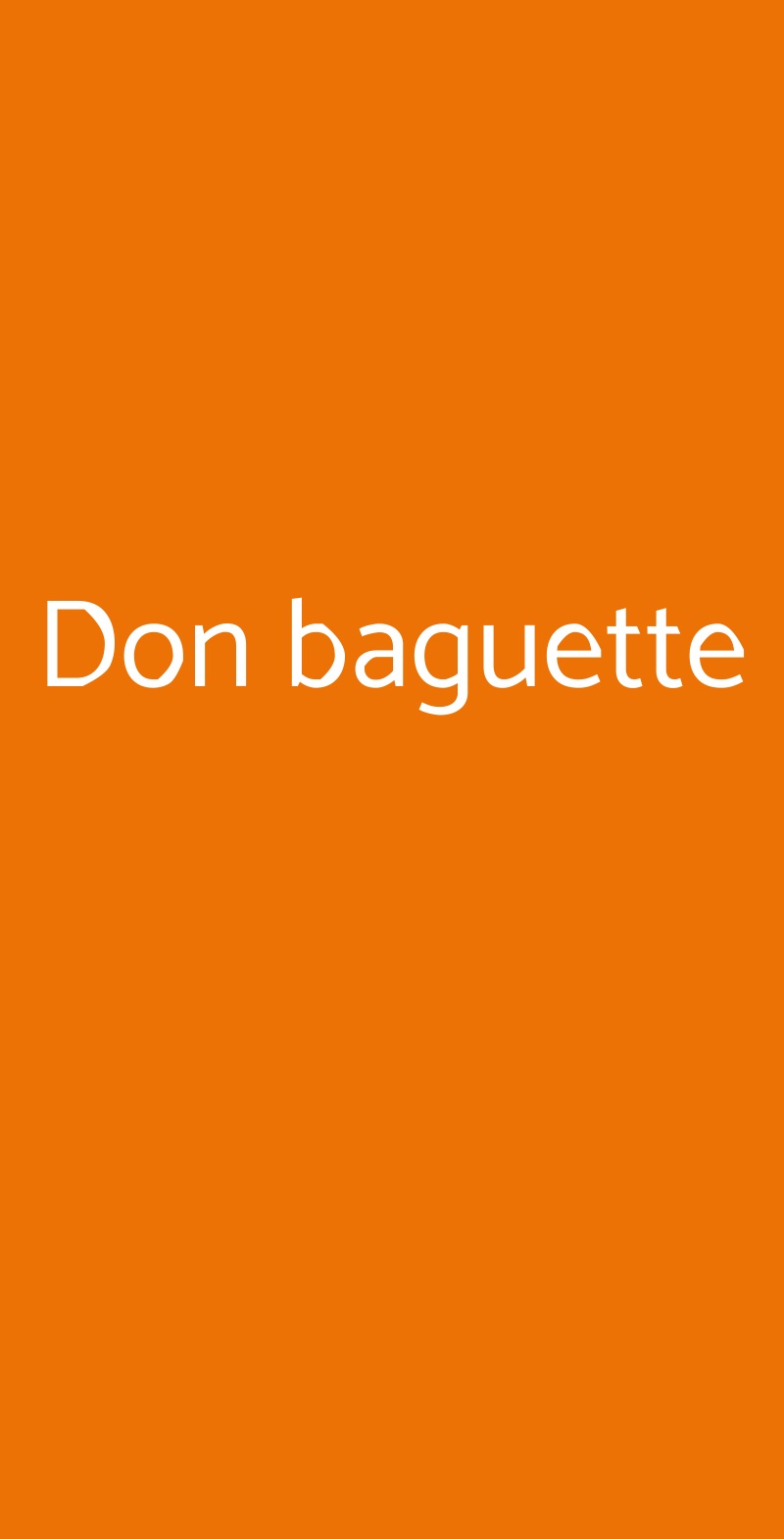 Don baguette Roma menù 1 pagina