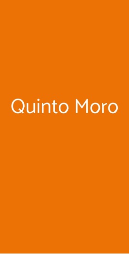 Quinto Moro, Roma