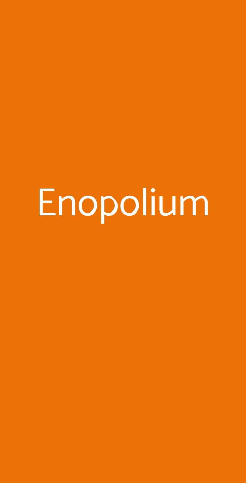 Enopolium Roma menù 1 pagina