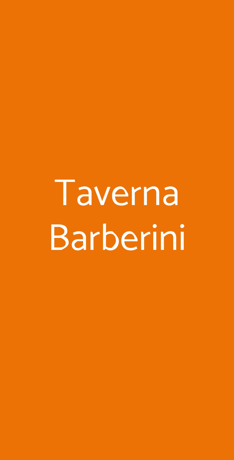 Taverna Barberini Roma menù 1 pagina