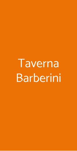 Taverna Barberini, Roma