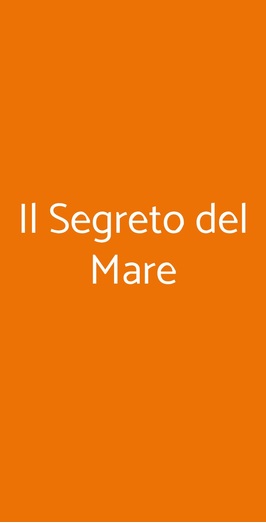 Il Segreto Del Mare