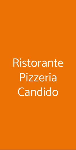 Ristorante Pizzeria Candido, Roma