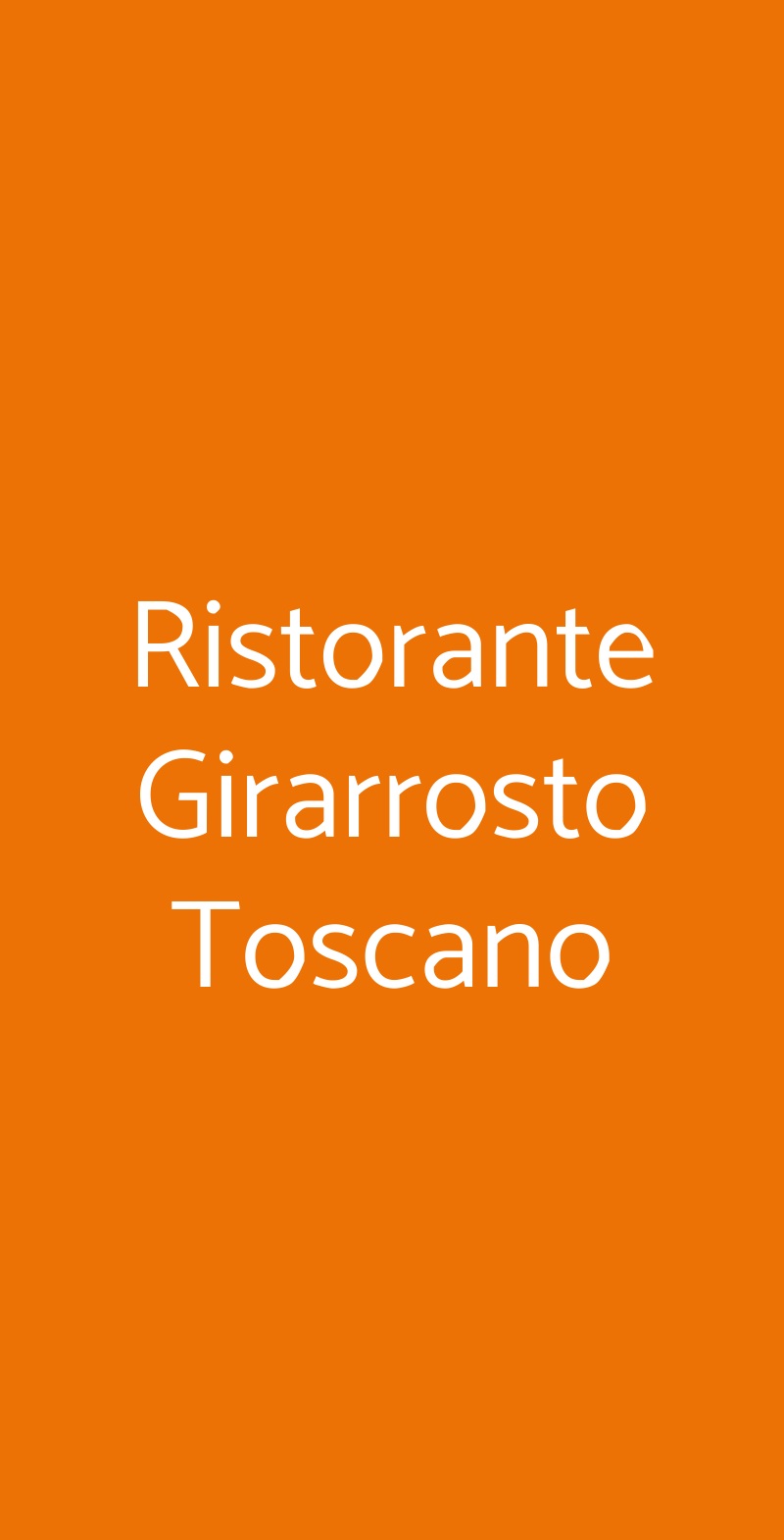 Ristorante Girarrosto Toscano Roma menù 1 pagina