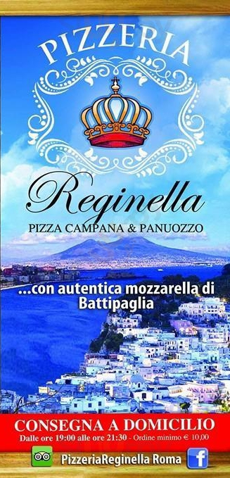 Pizzeria Reginella Roma menù 1 pagina