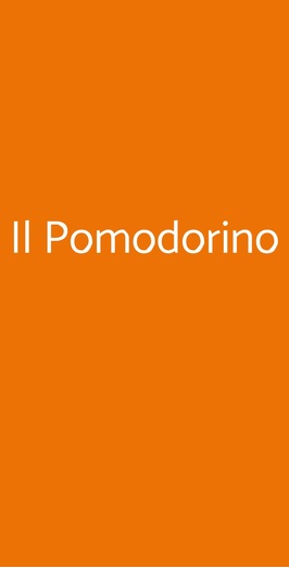 Il Pomodorino, Roma