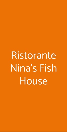 Ristorante Nina's Fish House, Roma
