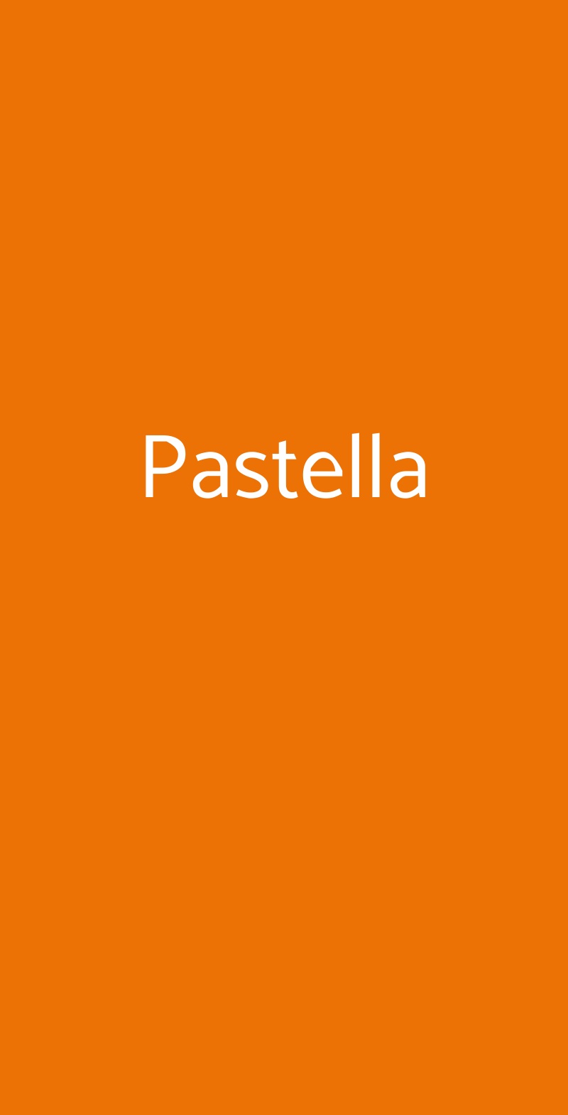 Pastella Roma menù 1 pagina