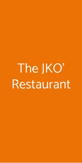 The Jko' Restaurant, Roma