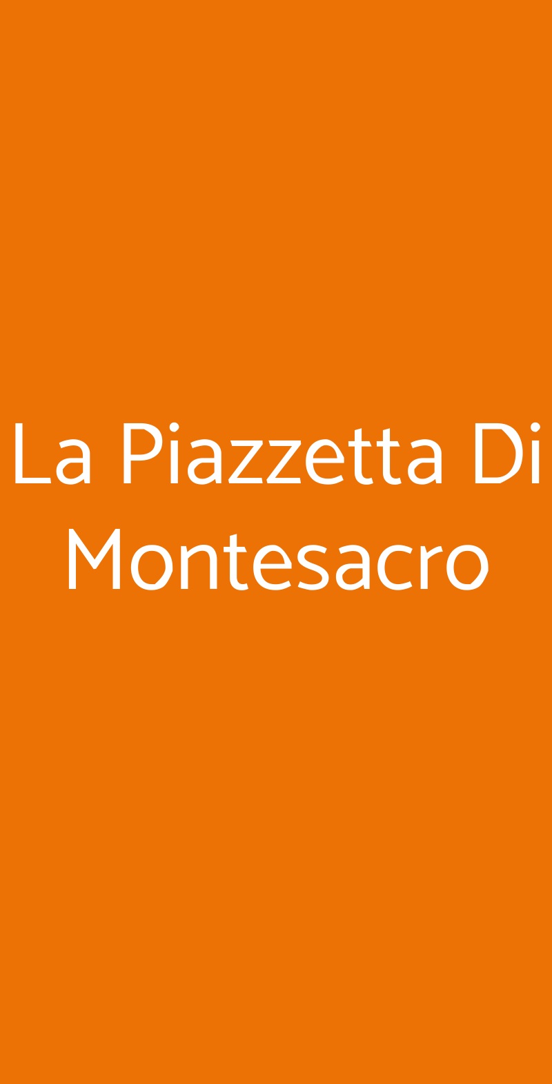 La Piazzetta Di Montesacro Roma menù 1 pagina