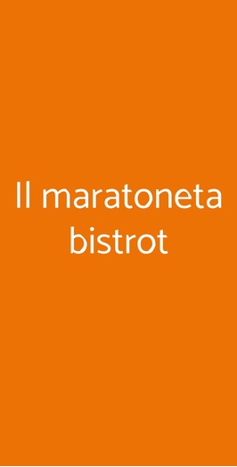Il Maratoneta Bistrot, Roma