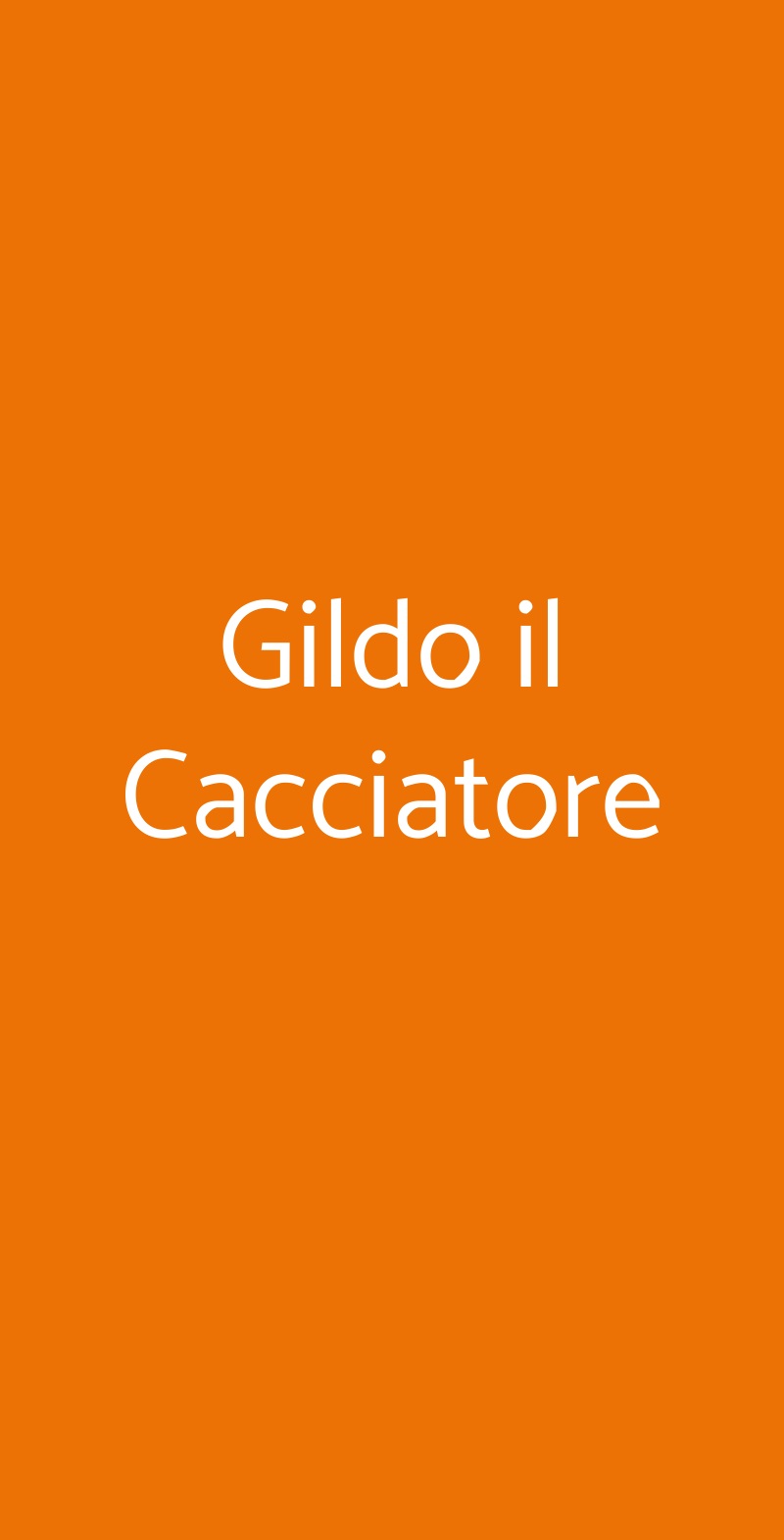 Gildo Il Cacciatore, Roma