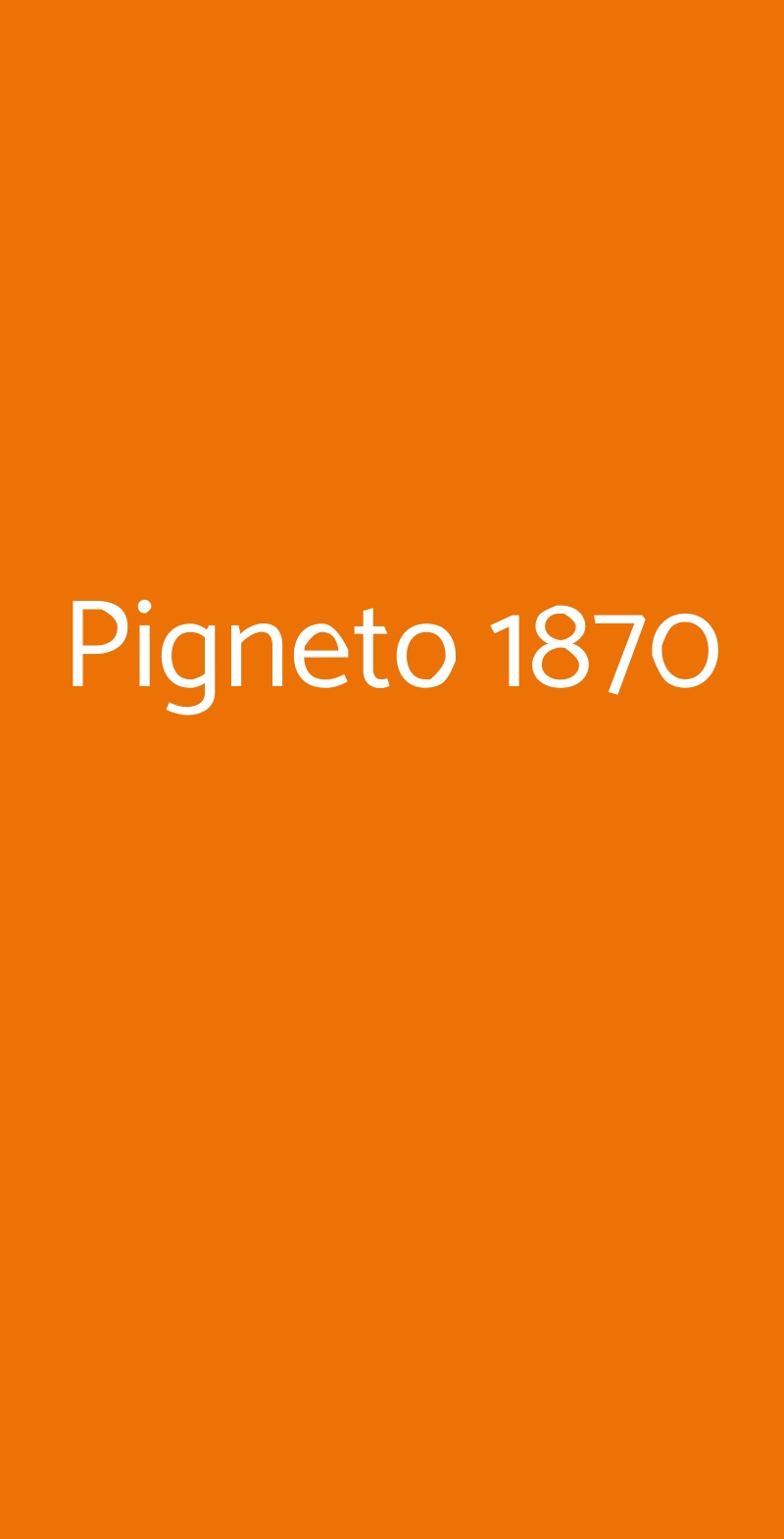 Pigneto 1870 Roma menù 1 pagina
