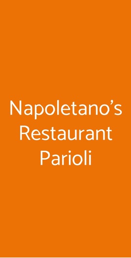 Napoletano's Restaurant Parioli, Roma