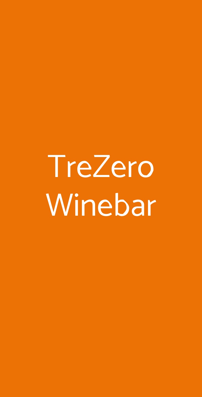 TreZero Winebar Roma menù 1 pagina