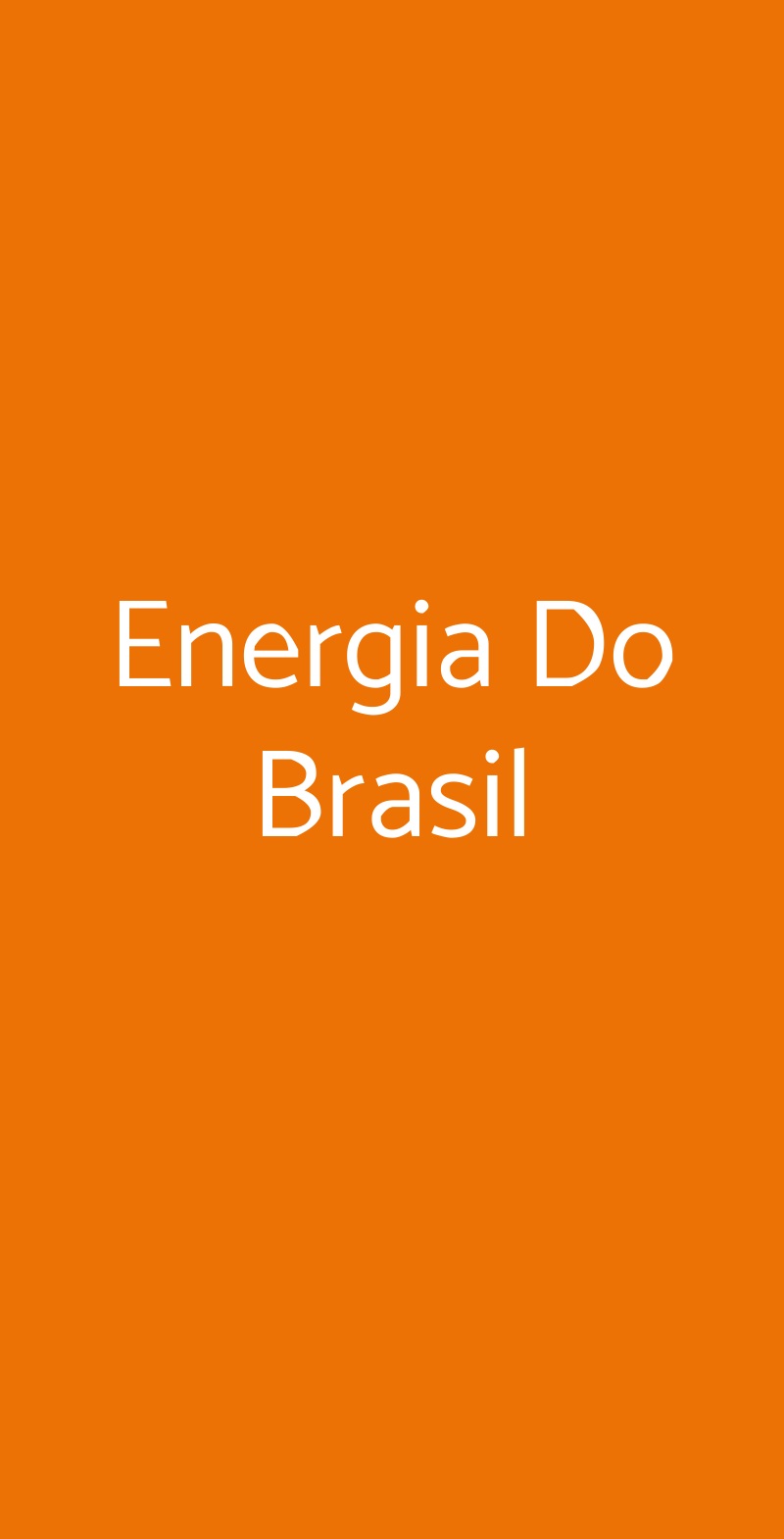 Energia Do Brasil Roma menù 1 pagina