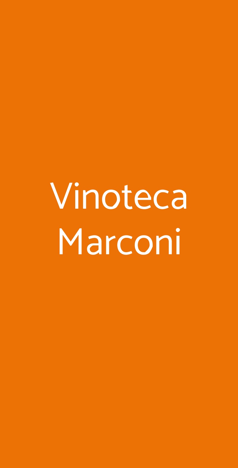 Vinoteca Marconi Roma menù 1 pagina