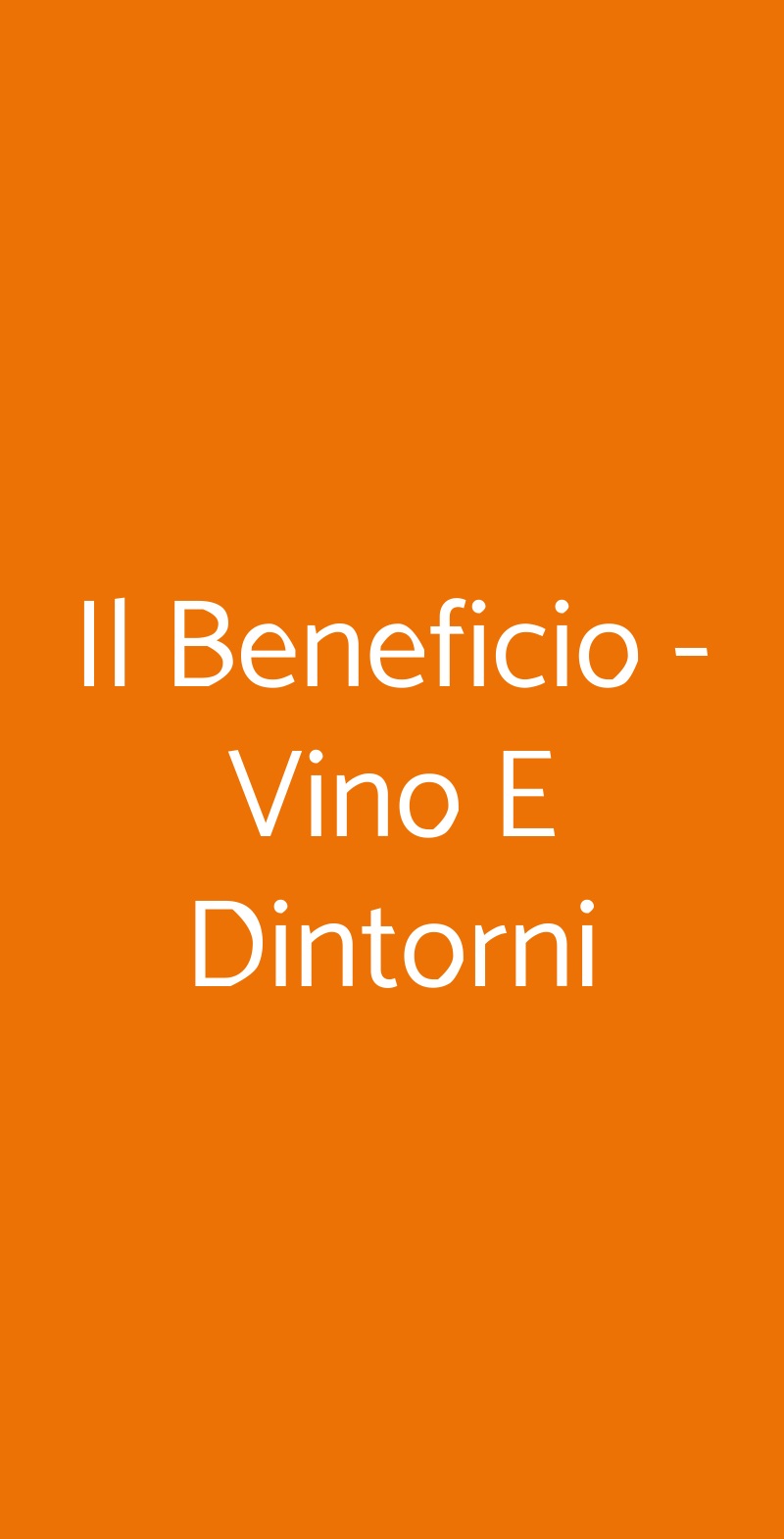 Il Beneficio - Vino E Dintorni, Roma