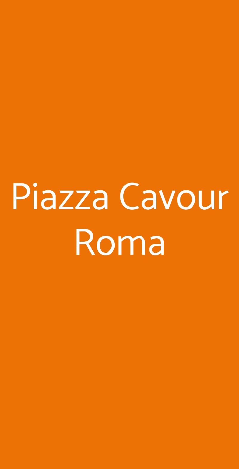 Piazza Cavour Roma Roma menù 1 pagina