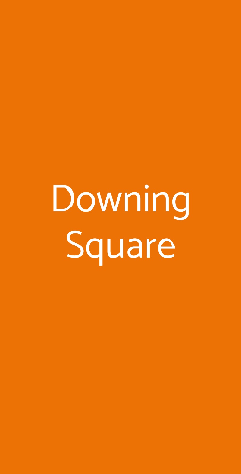 Downing Square Roma menù 1 pagina
