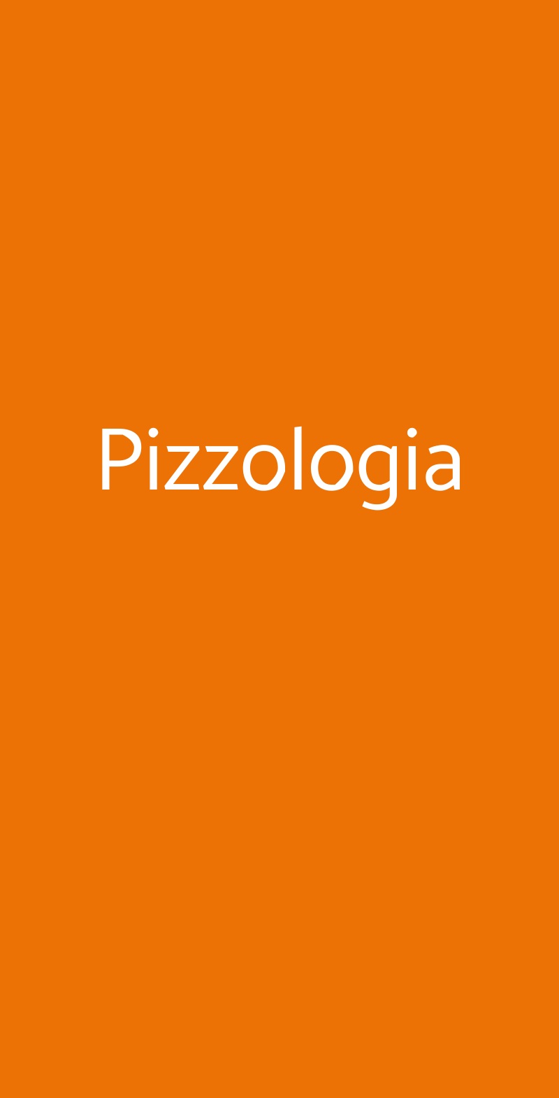 Pizzologia Roma menù 1 pagina