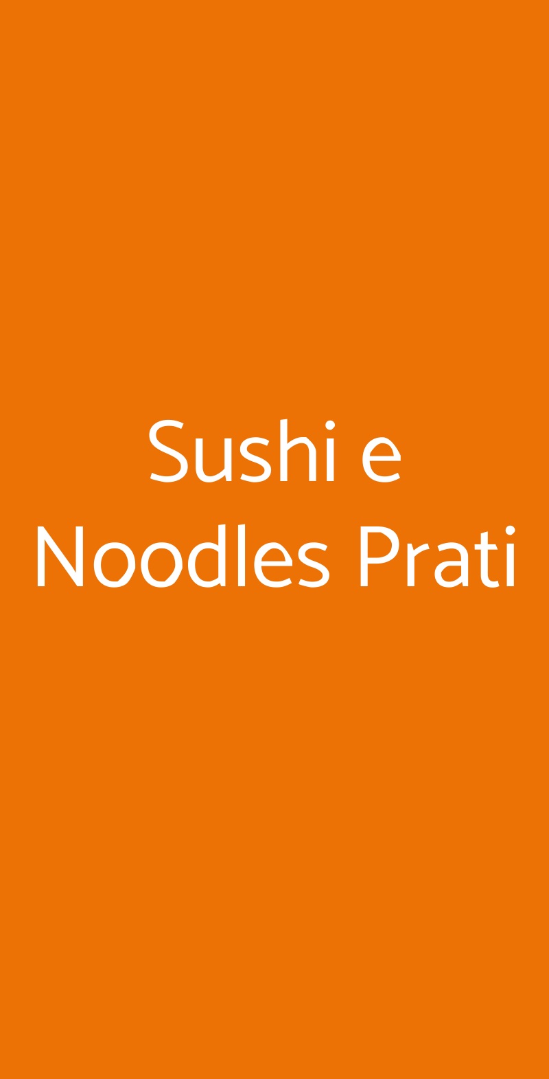Sushi e Noodles Prati Roma menù 1 pagina