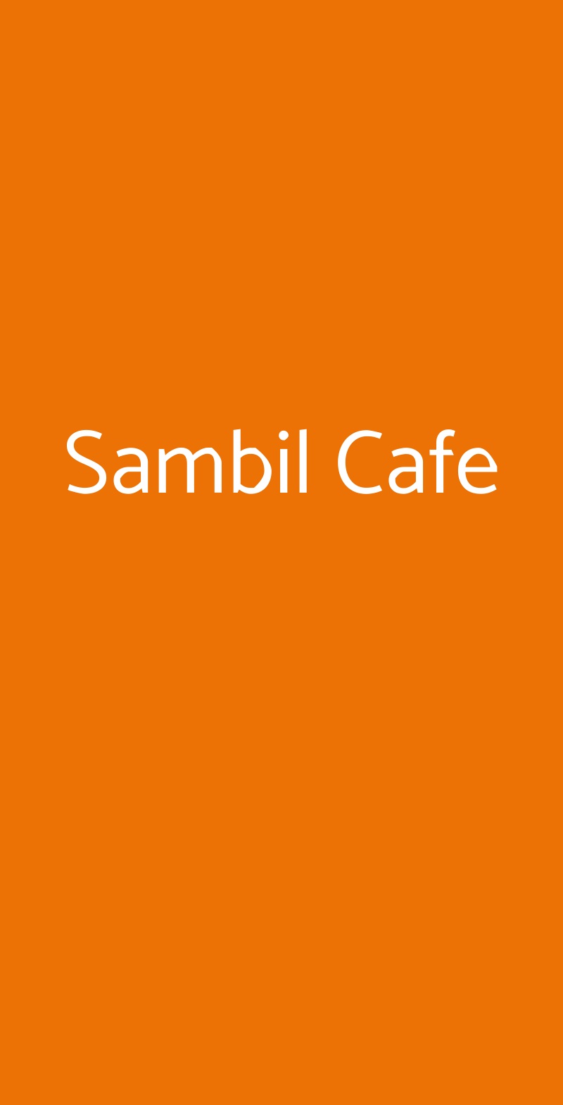 Sambil Cafe, Roma