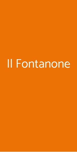 Il Fontanone, Roma