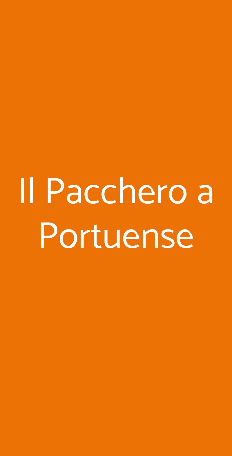 Il Pacchero a Portuense Roma menù 1 pagina