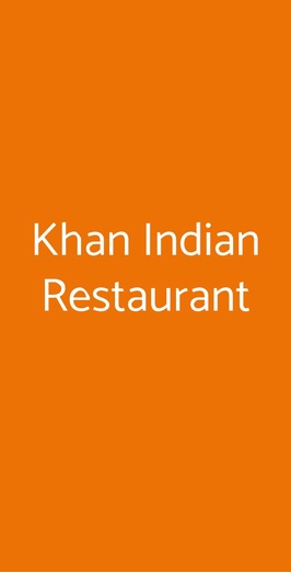 Khan Indian Restaurant, Roma