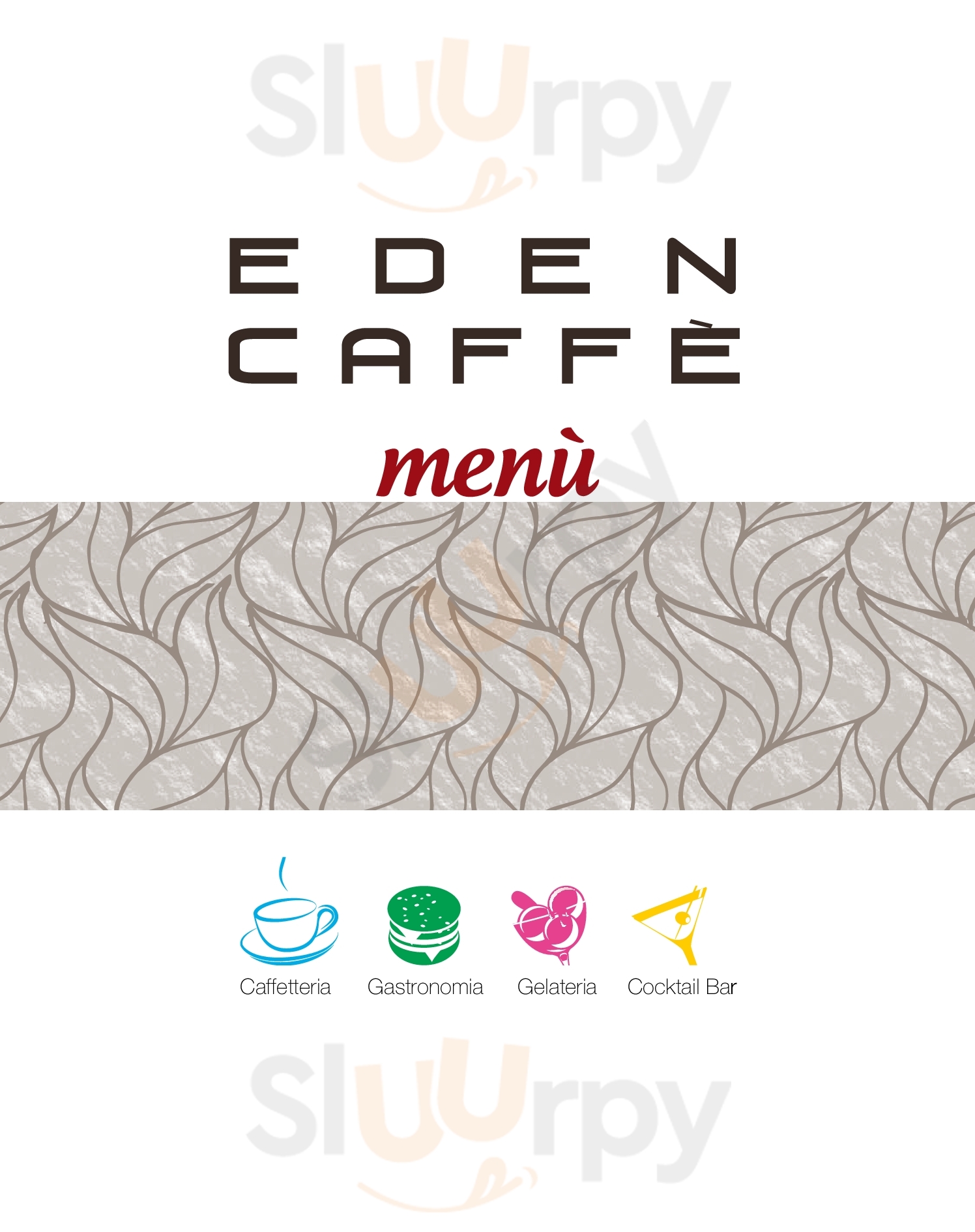 Eden caffe Roma menù 1 pagina
