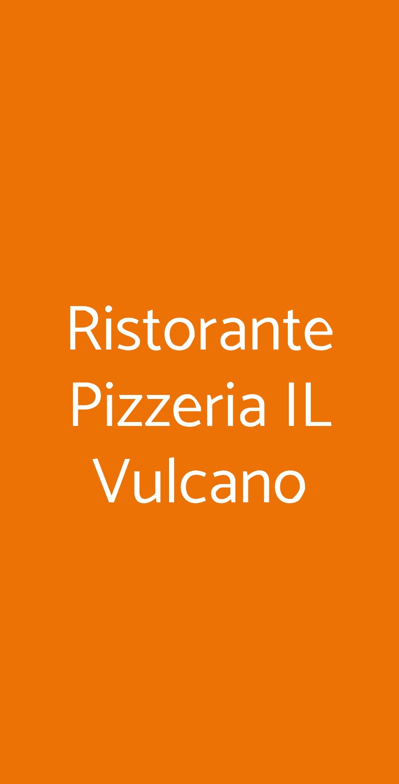 Ristorante Pizzeria IL Vulcano Roma menù 1 pagina