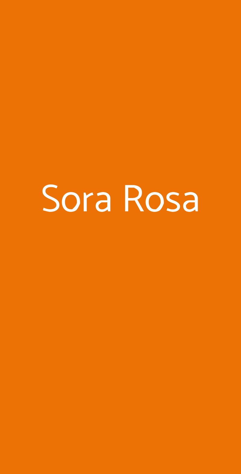 Sora Rosa Roma menù 1 pagina