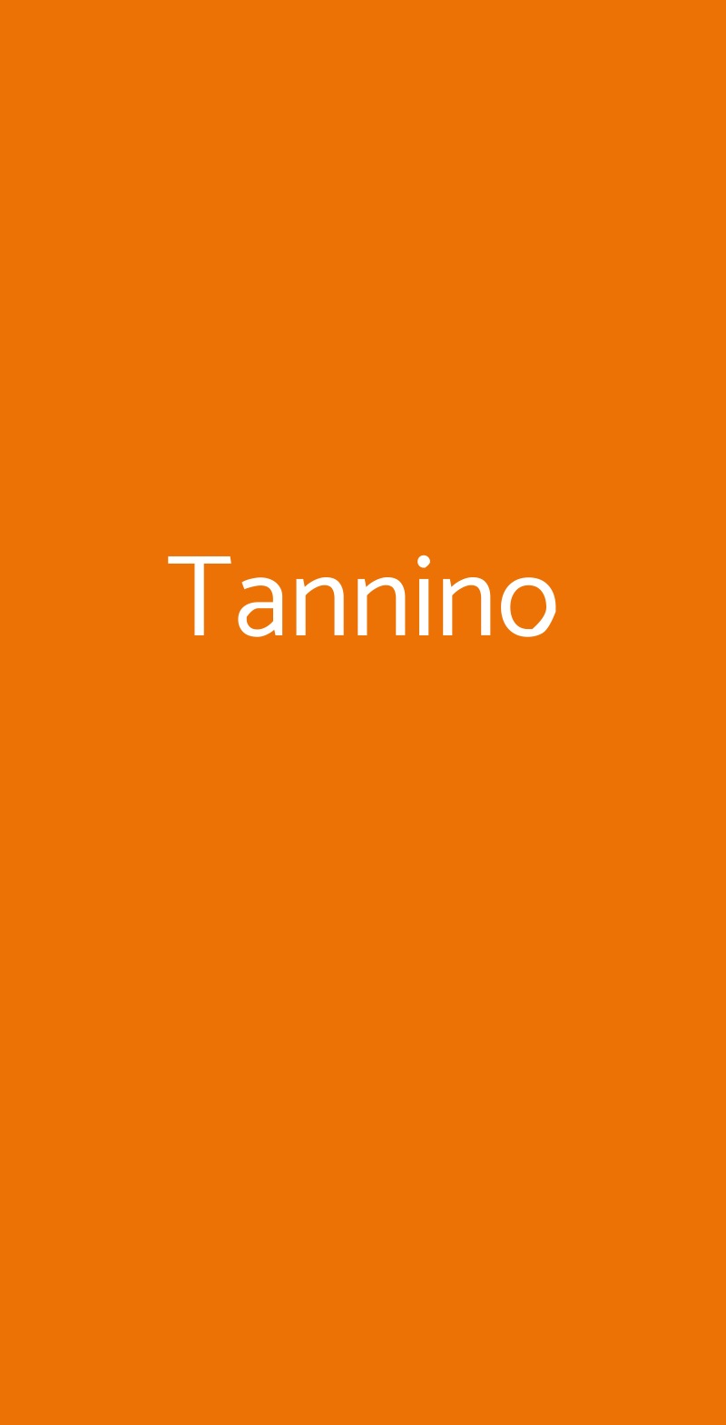 Tannino Roma menù 1 pagina