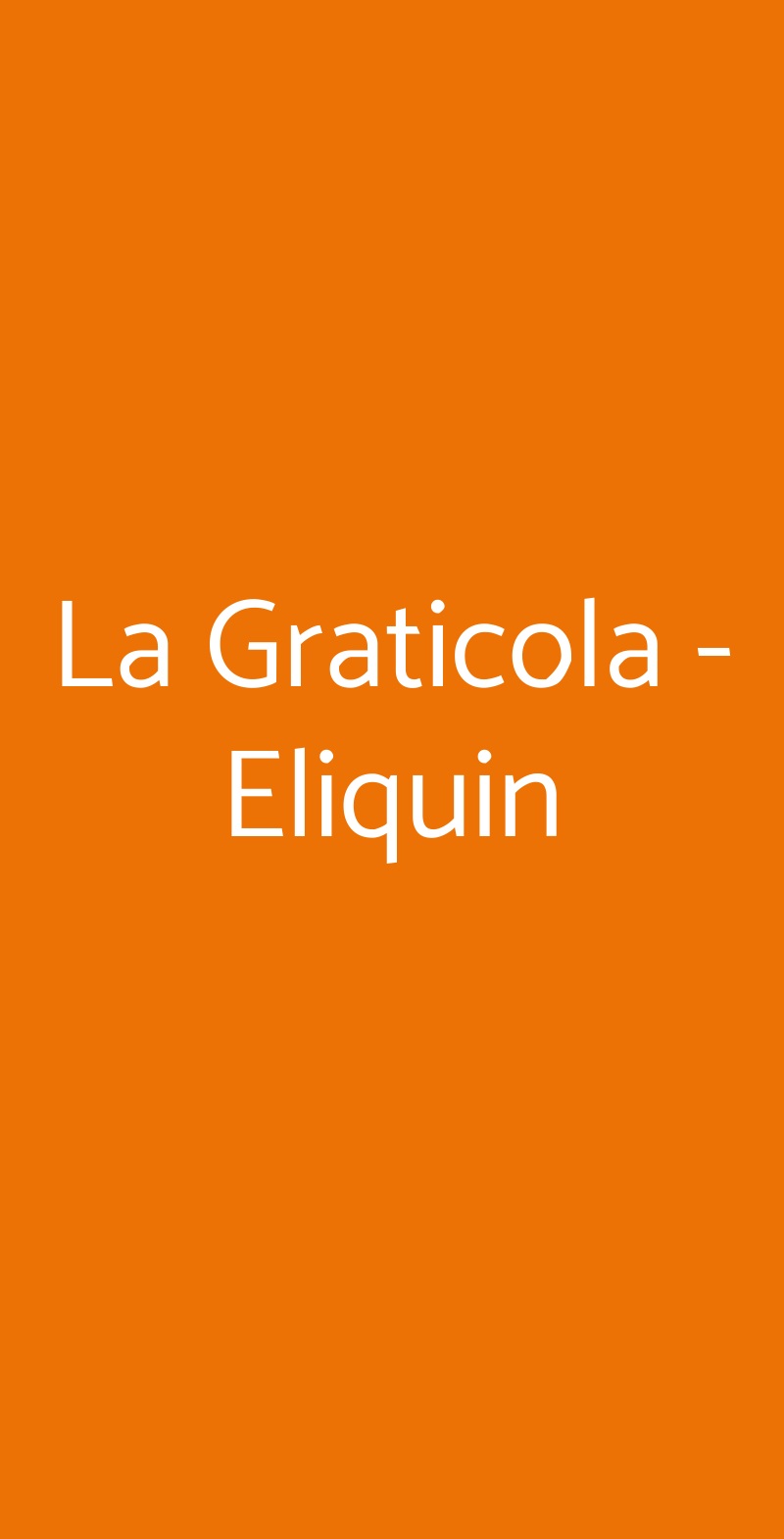 La Graticola - Eliquin Roma menù 1 pagina