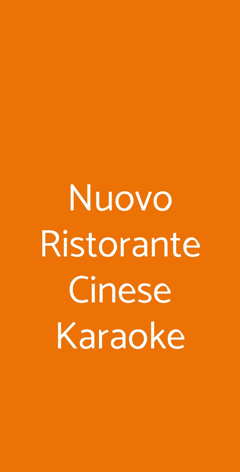 Nuovo Ristorante Cinese Karaoke Roma menù 1 pagina