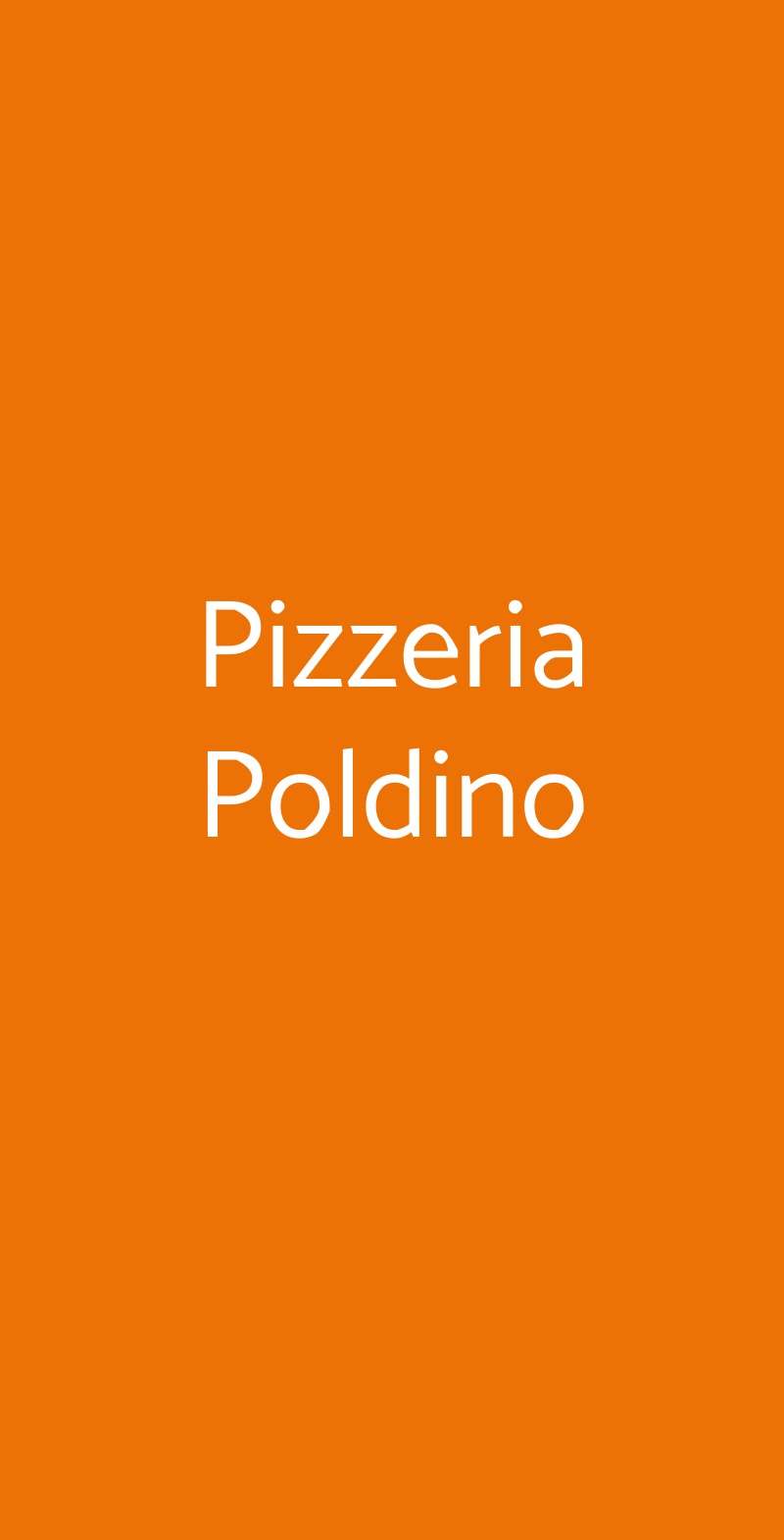 Pizzeria Poldino Roma menù 1 pagina