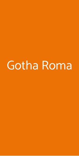 Gotha Roma, Roma