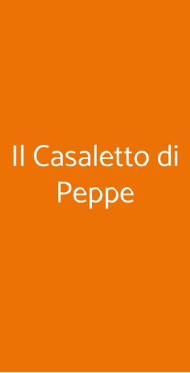 Il Casaletto Di Peppe, Roma
