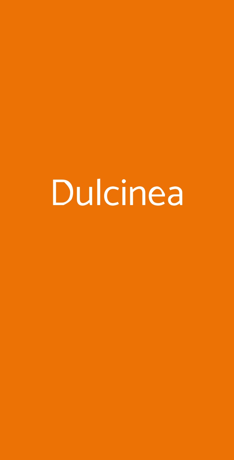 Dulcinea Roma menù 1 pagina