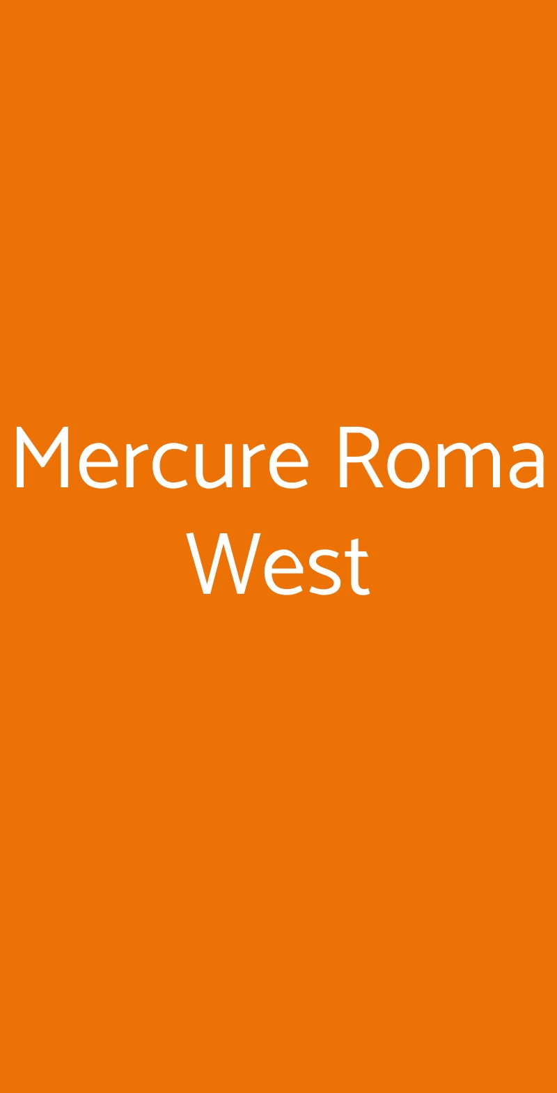 Mercure Roma West, Roma