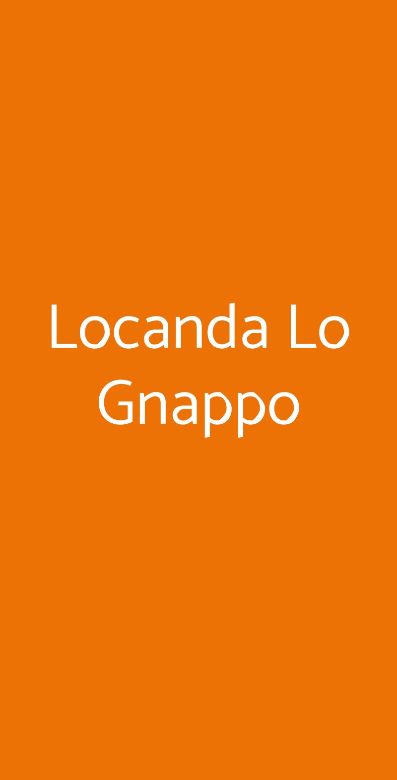 Locanda Lo Gnappo Roma menù 1 pagina